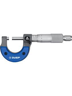 ЗУБР 0 - 25 мм, гладкий механический микрометр, Профессионал (34480-25)