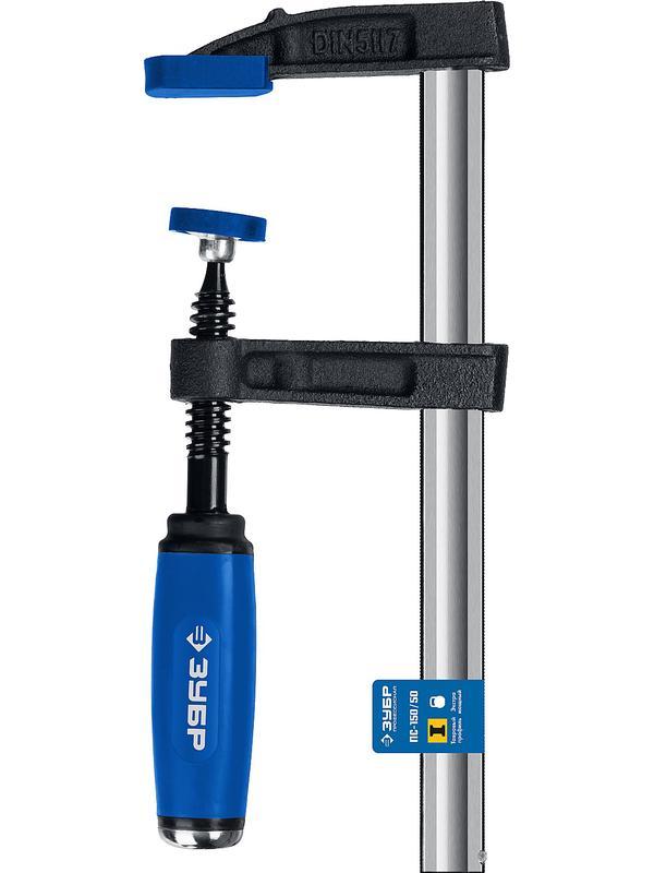 ЗУБР ПС-150/50, F, 150 х 50 мм, усиленная струбцина, Профессионал (32155-050-150)