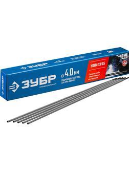 ЗУБР Д 4.0 х 450 мм, 5 кг в коробке, УОНИ 13/55 с основным покрытием, электрод сварочный, Профессионал (40025-4.0)