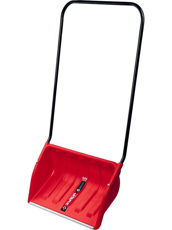 ЗУБР ТАЙГА, 650 мм, пластиковый ковш, с алюминиевой планкой, снеговой движок (скрепер), Профессионал (39934)