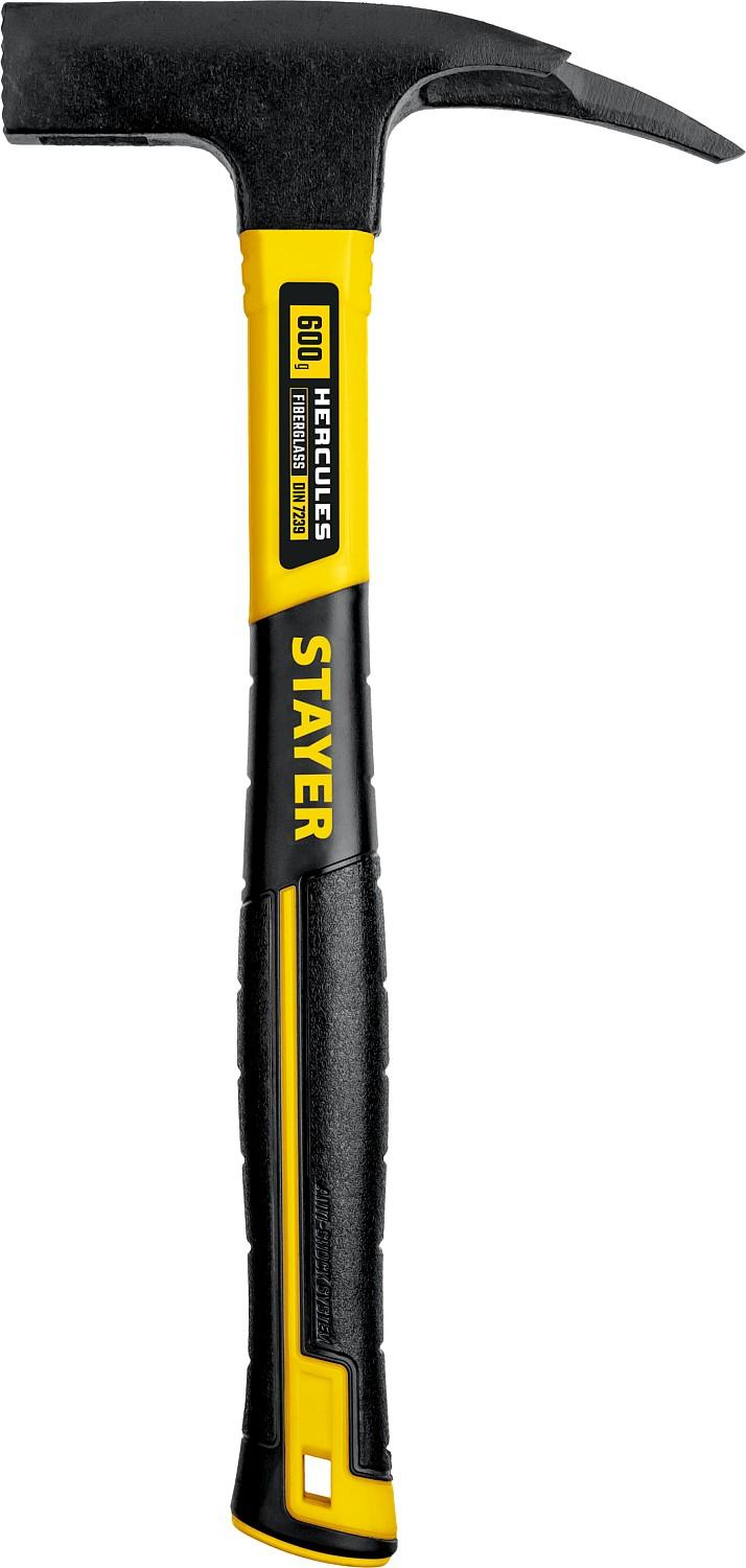 STAYER Hercules, 600 г, молоток кровельщика с фиберглассовой рукояткой, Professional (20201_z01)