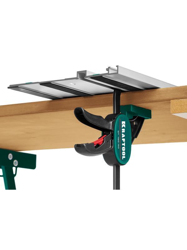 KRAFTOOL GT-160/60, 160/60 мм, универсальная, быстрозажимная, в T-track, пистолетная струбцина (32237)