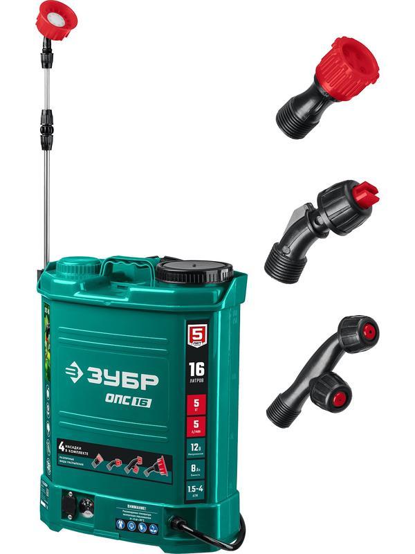 ЗУБР 16 л, аккумуляторный опрыскиватель (ОПС-16)