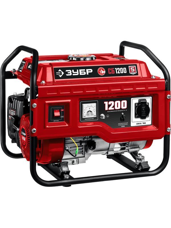 ЗУБР 1200 Вт, бензиновый генератор (СБ-1200)