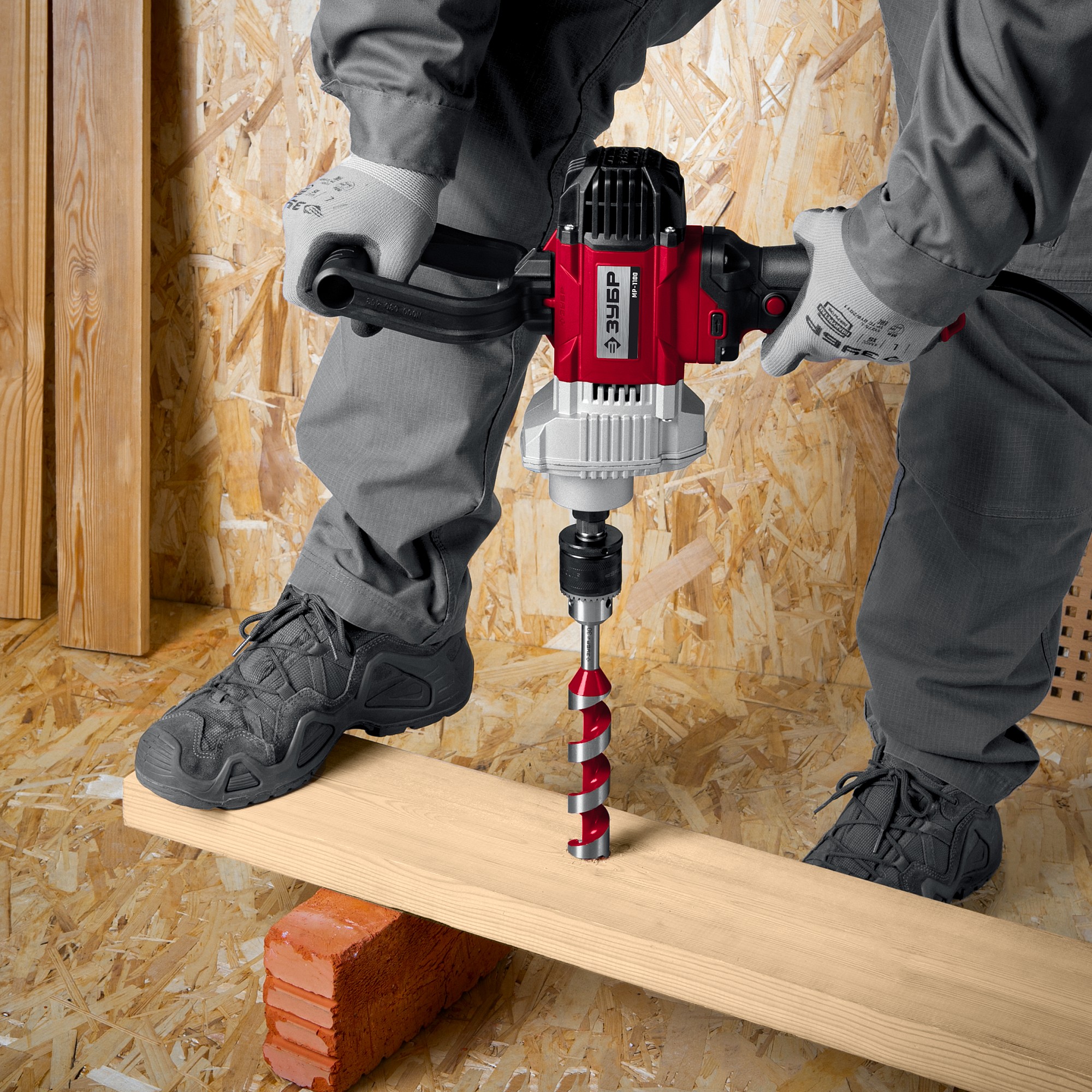 Дрель-миксер ЗУБР МР-1100, М14 / 1100 Вт.