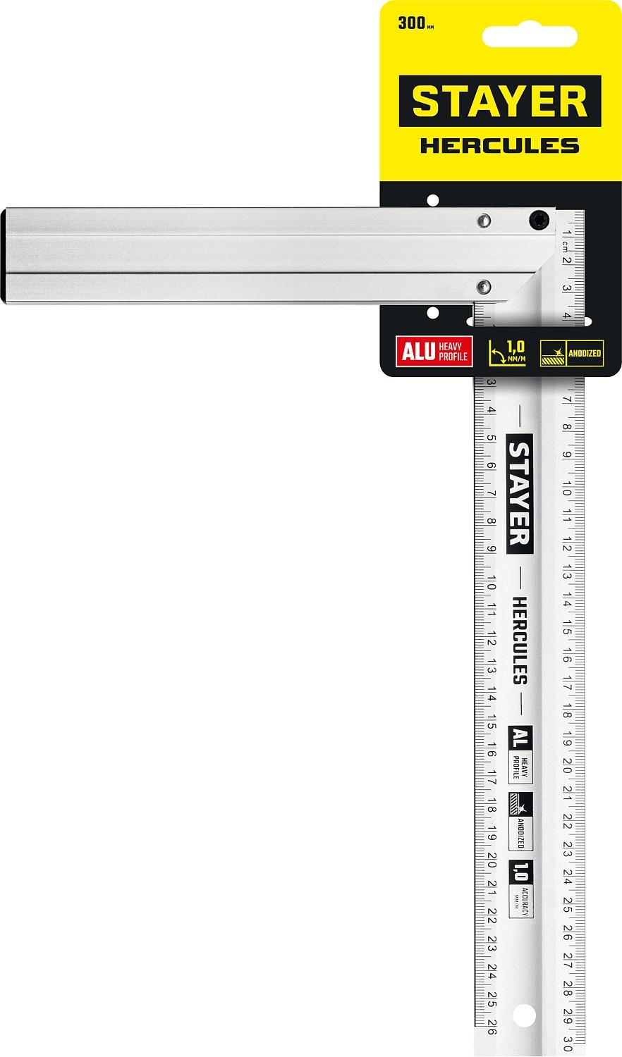 STAYER 300 мм, жесткий столярный угольник, Professional (3432-30)