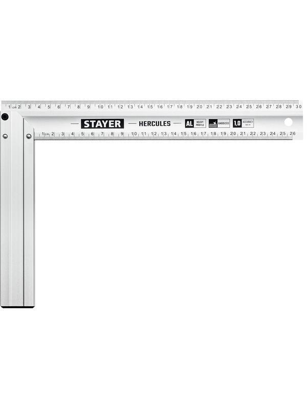 STAYER 300 мм, жесткий столярный угольник, Professional (3432-30)