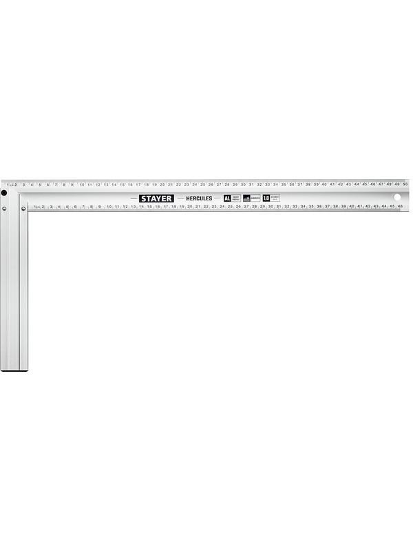 STAYER 500 мм, жесткий столярный угольник, Professional (3432-50)