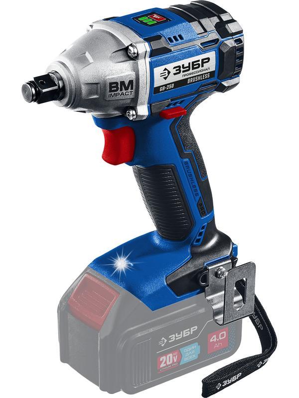 ЗУБР Т7, 20 В, 280 Н·м, без АКБ, бесщеточный гайковерт, Профессионал (GB-250)