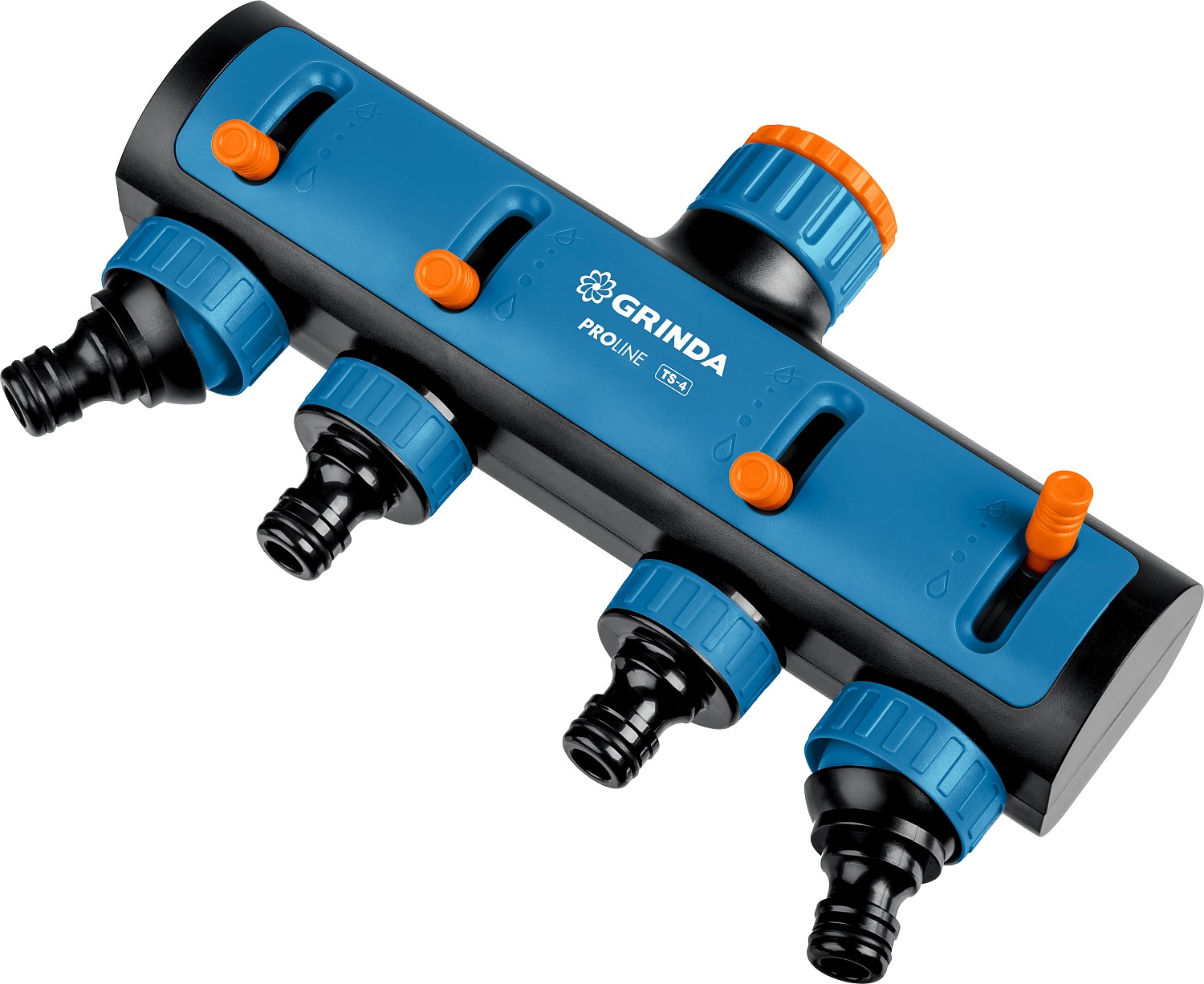 Четырехканальный поливочный распределитель с внутренней резьбой GRINDA TS-3 8-426313 / 3/4″ - 1″