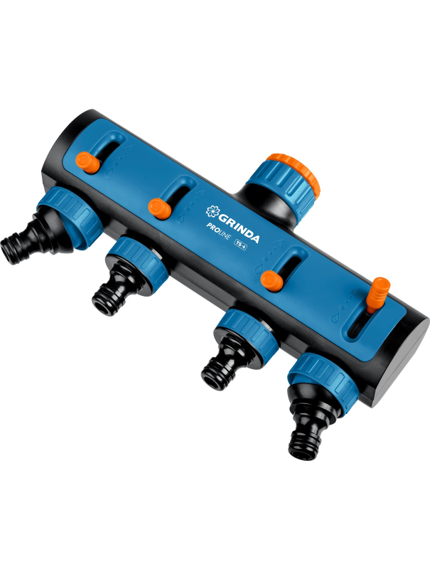 Четырехканальный поливочный распределитель с внутренней резьбой GRINDA TS-3 8-426313 / 3/4″ - 1″