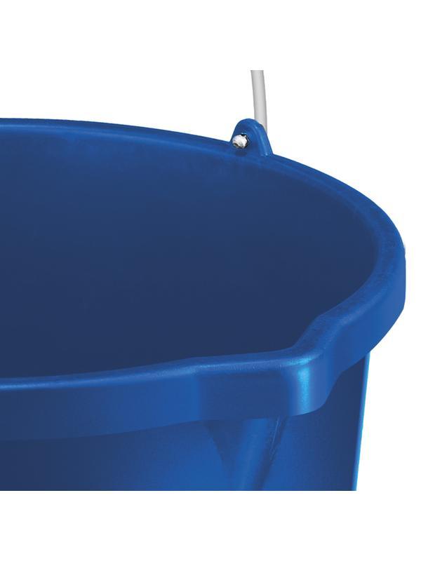 ЗУБР 12 л, первичный высокопрочный пластик, с носиком, усиленное строительное ведро, Профессионал (06091-12)