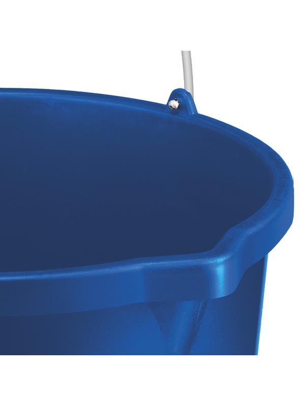 ЗУБР 20 л, первичный высокопрочный пластик, с носиком, усиленное строительное ведро, Профессионал (06091-20)