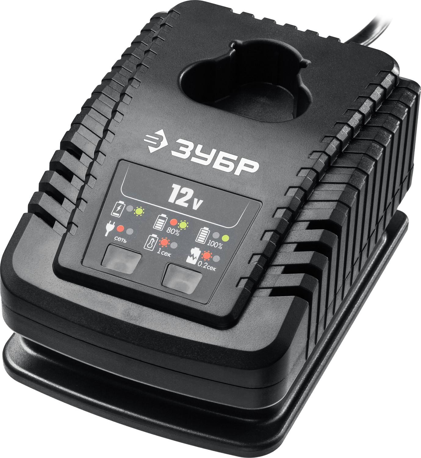 ЗУБР T7, 12 В, 2 А, зарядное устройство для Li-Ion АКБ, Профессионал (RT7-12-2)