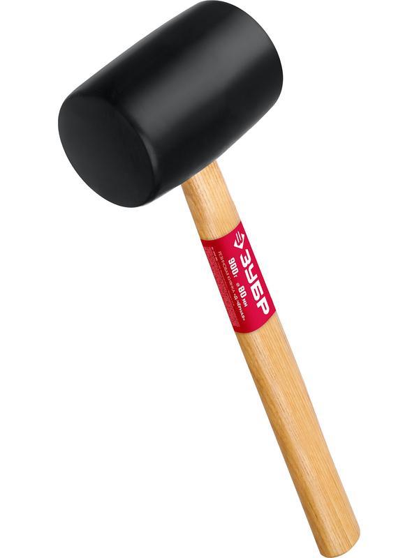ЗУБР 900 г, чёрная, резиновая киянка (2050-90)