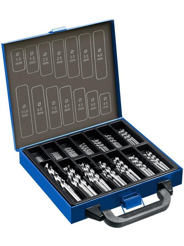 ЗУБР ПРОФ-А, 99 шт, (1-10 мм), сталь Р6М5, класс А, мет.бокс, набор сверл по металлу, Профессионал (29625-H99)