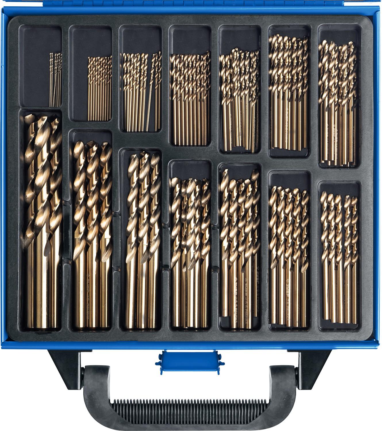 ЗУБР Кобальт, 99 шт, (1-10 мм), сталь Р6М5К5, класс А, мет.бокс, набор сверл по металлу, Профессионал (29626-H99)