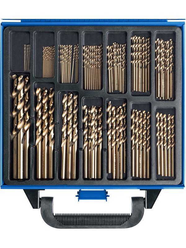 ЗУБР Кобальт, 99 шт, (1-10 мм), сталь Р6М5К5, класс А, мет.бокс, набор сверл по металлу, Профессионал (29626-H99)