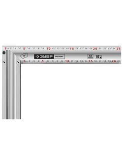 ЗУБР 250 мм, жесткий столярный угольник, Профессионал (34392-25)