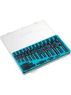 СИБИН 100 шт, (1-10 мм), быстрорежущая сталь, класс В, пласт.бокс, набор сверл по металлу (29610-H100)