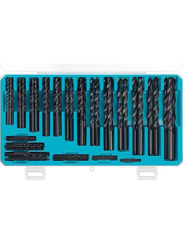 СИБИН 100 шт, (1-10 мм), быстрорежущая сталь, класс В, пласт.бокс, набор сверл по металлу (29610-H100)