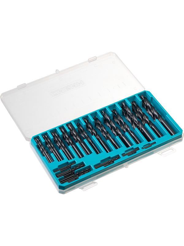 СИБИН 100 шт, (1-10 мм), быстрорежущая сталь, класс В, пласт.бокс, набор сверл по металлу (29610-H100)