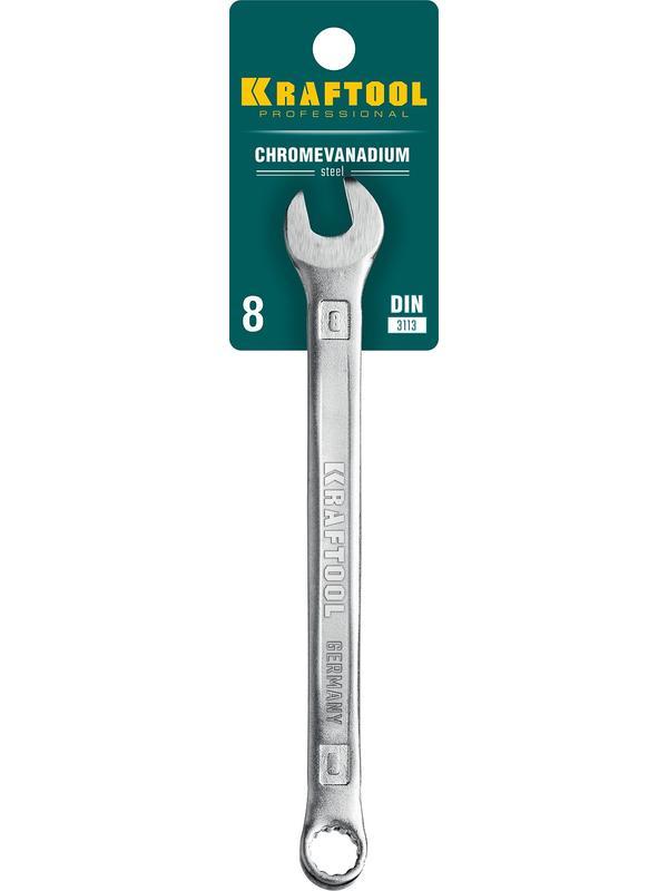 KRAFTOOL 8 мм, комбинированный гаечный ключ (27079-08)