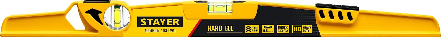 STAYER HARD, 600 мм, с зеркальным глазком, литой уровень, Professional (3483-060)