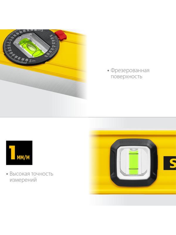 STAYER LEADER, 2000 мм, усиленный профиль, уровень с поворотным глазком (3466-200)