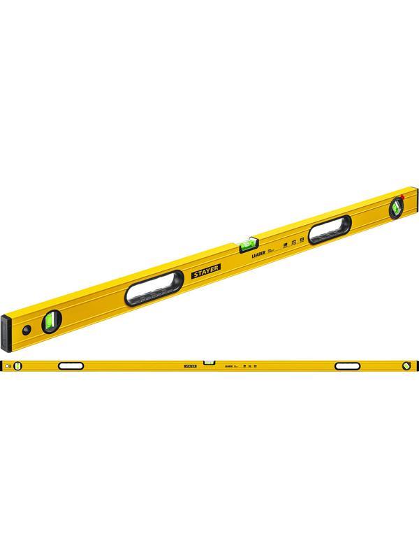 STAYER LEADER, 2000 мм, усиленный профиль, уровень с поворотным глазком (3466-200)