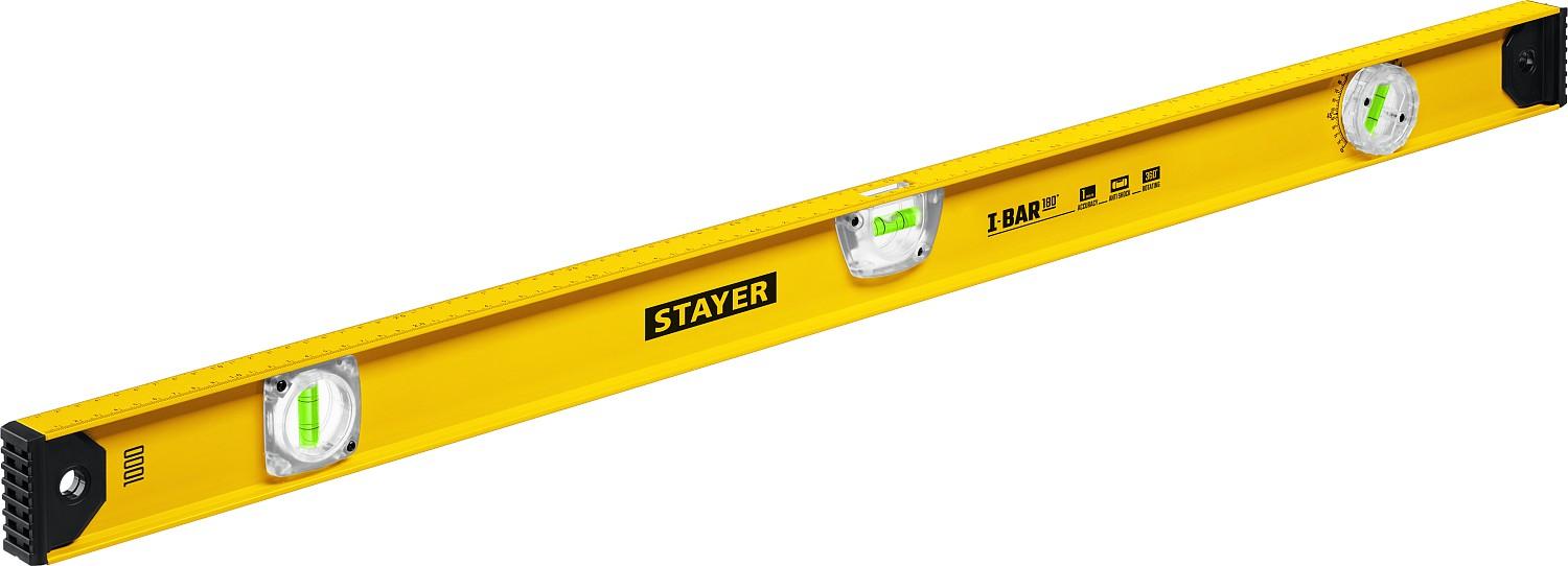 STAYER I-Bar 180˚, 1000 мм, двутавровый, уровень с поворотным глазком (3470-100)