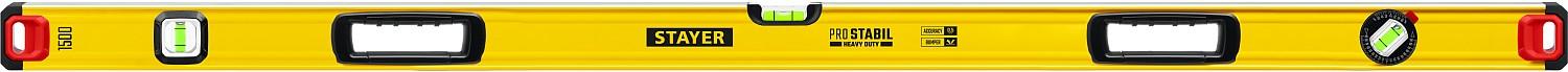 STAYER PRO STABIL, 1500 мм, усиленный профиль, уровень с поворотным глазком, Professional (3471-150)