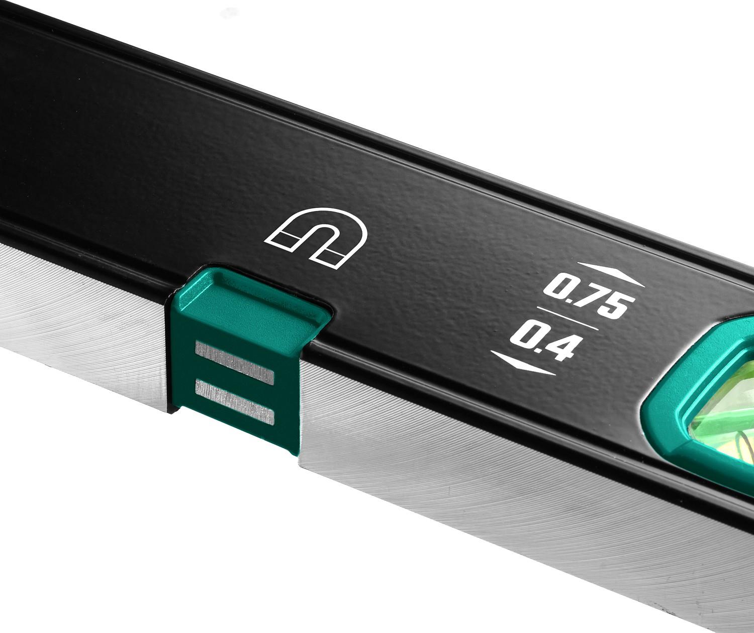 KRAFTOOL 1000 мм, усиленный профиль, с зеркальным глазком, магнитный уровень (34785-100)