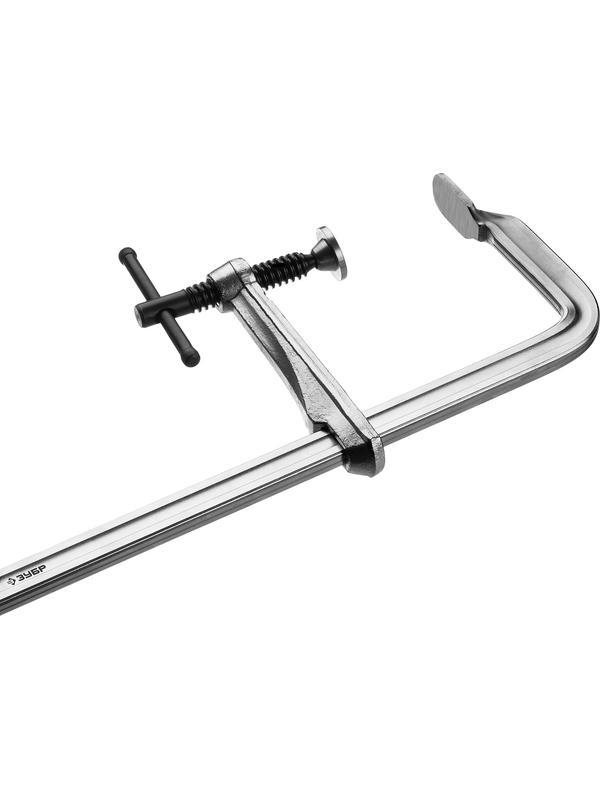 ЗУБР КС-1000/120, F, 1000 х 120 мм, цельнокованая струбцина, Профессионал (32157-120-1000)