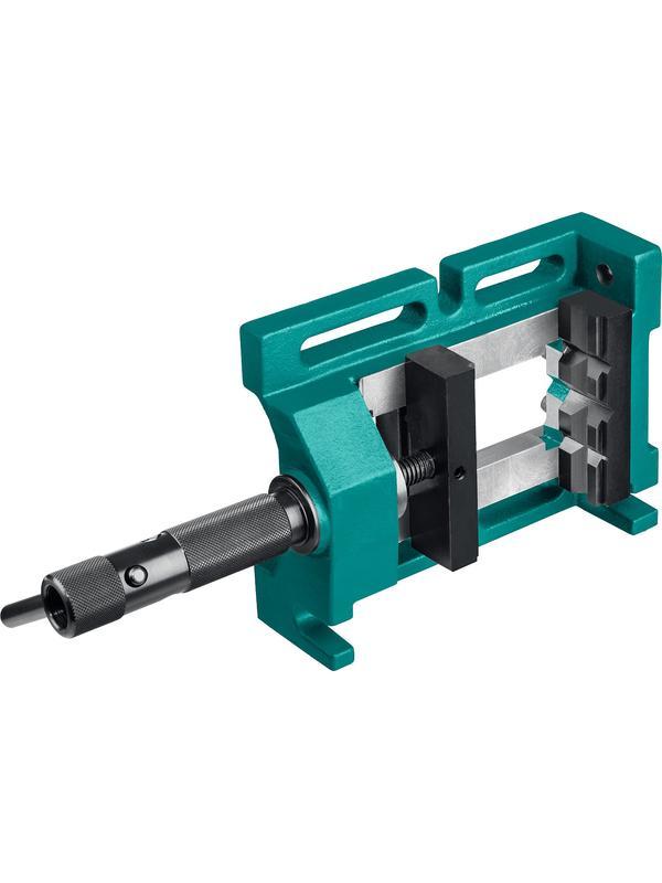 KRAFTOOL 100 мм, трехсторонние, станочные сверлильные тиски (32716-100)