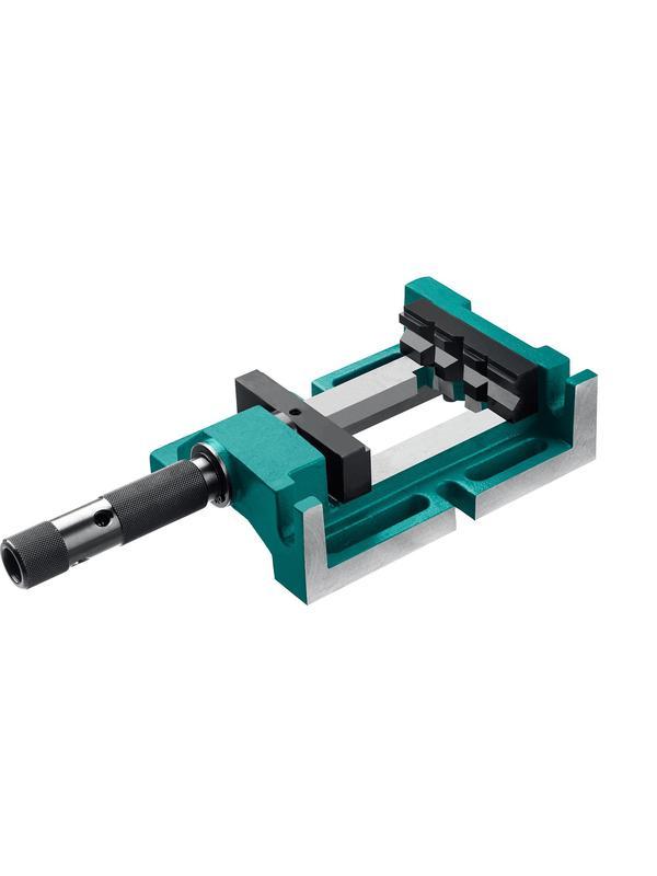 KRAFTOOL 100 мм, трехсторонние, станочные сверлильные тиски (32716-100)