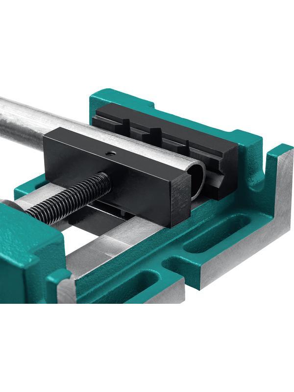 KRAFTOOL 100 мм, трехсторонние, станочные сверлильные тиски (32716-100)