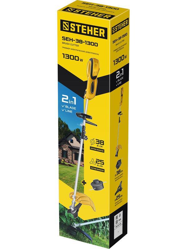 STEHER 1300 Вт, ш/с 38 см, сетевая коса (SEH-38-1300)