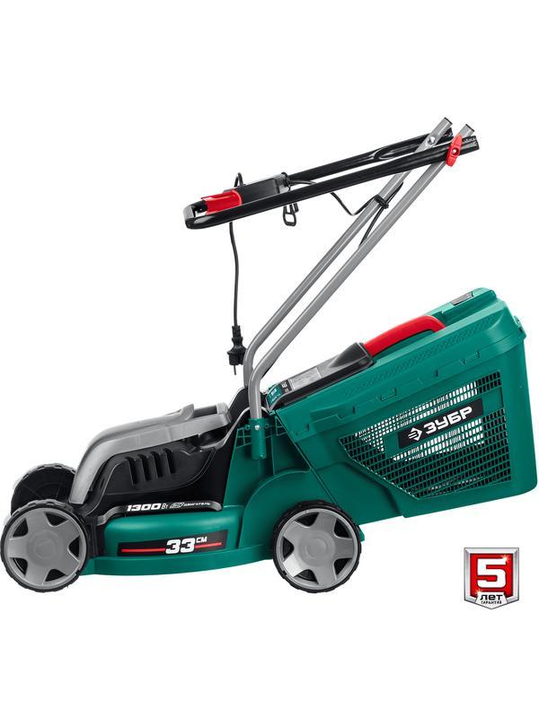 ЗУБР 1300 Вт, ш/с 33 см, сетевая газонокосилка (ГС-33-1310)