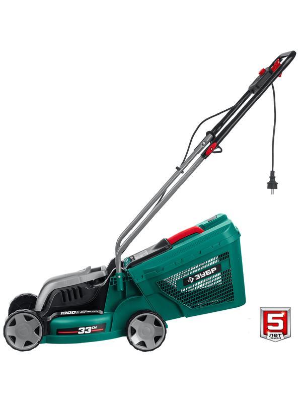 ЗУБР 1300 Вт, ш/с 33 см, сетевая газонокосилка (ГС-33-1310)
