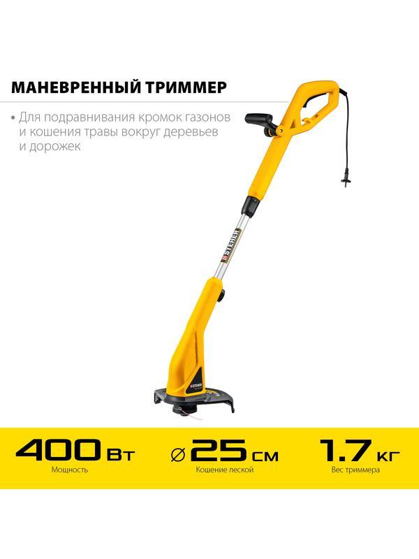 STEHER 400 Вт, ш/с 25 см, сетевой триммер (TEL-25-410)