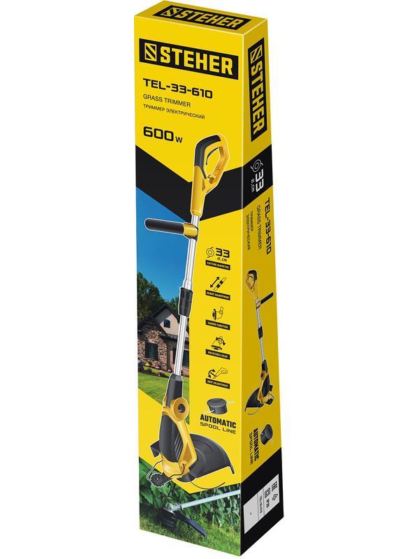STEHER 600 Вт, ш/с 33 см, сетевой триммер (TEL-33-610)