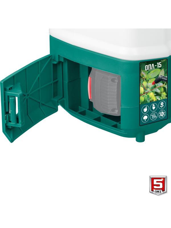 ЗУБР 15 л, аккумуляторный опрыскиватель (ОПЛ-15)