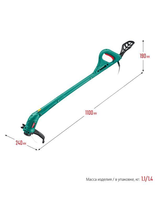 ЗУБР 300 Вт, ш/с 25 см, сетевой триммер (ТСН-25-300)