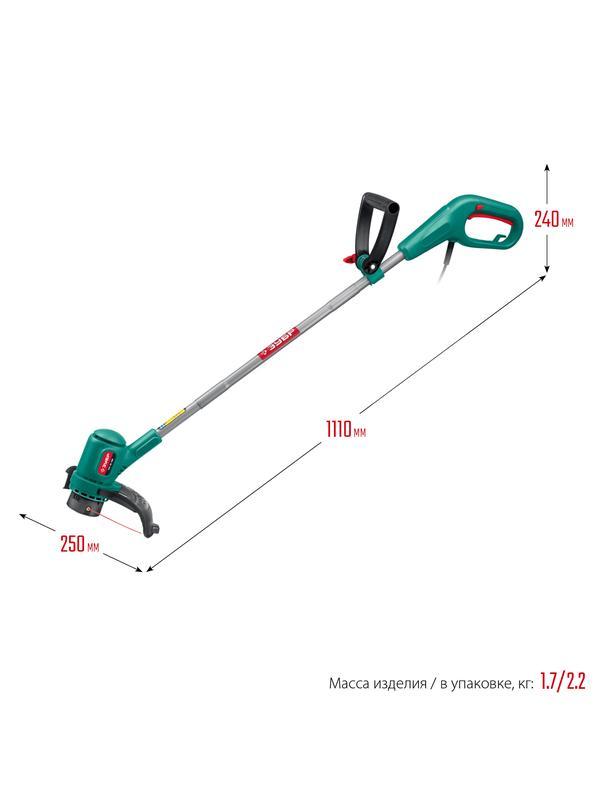 ЗУБР 400 Вт, ш/с 26 см, сетевой триммер (ТСН-26-400)