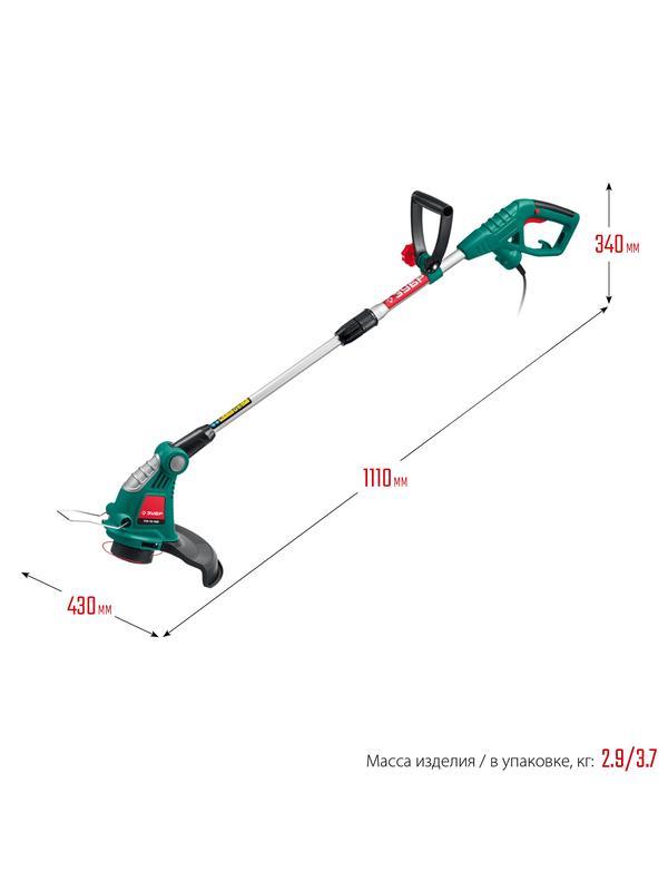 ЗУБР 600 Вт, ш/с 33 см, сетевой триммер (ТСН-33-600)