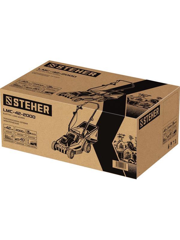 STEHER 2000 Вт, ш/с 42 cм, сетевая газонокосилка (LMC-42-2000)