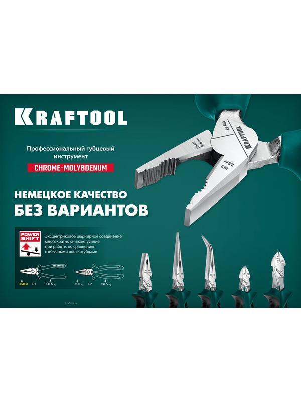 KRAFTOOL 160 мм, комбинированные плоскогубцы с эксцентриковым шарниром (22011-1-16)