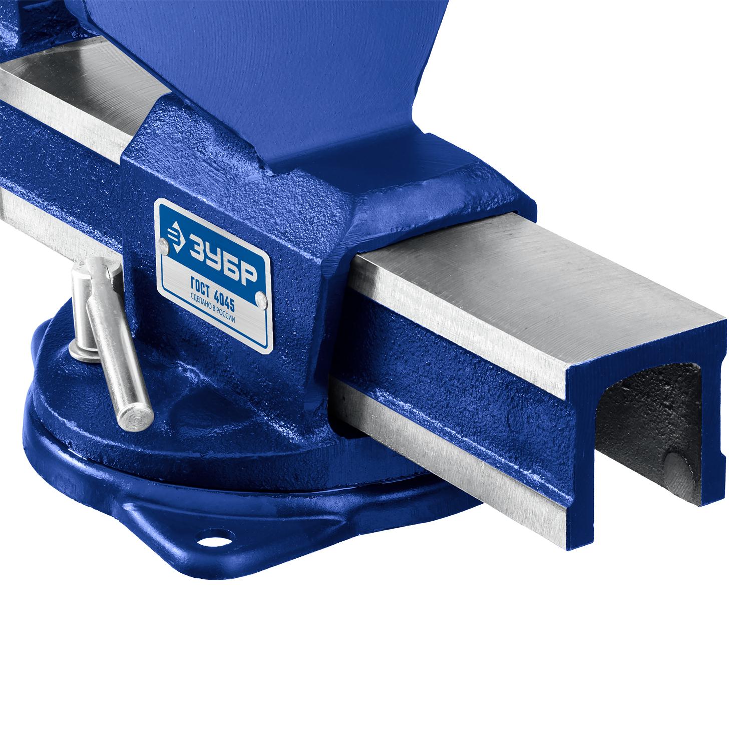 ЗУБР Урал, 10 кг, слесарные тиски, Профессионал (32606-125)