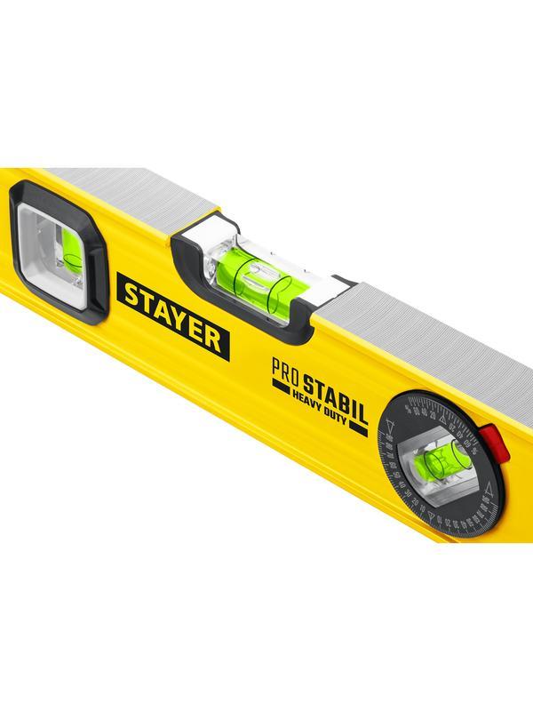 STAYER PRO STABIL, 2000 мм, усиленный профиль, уровень с поворотным глазком, Professional (3471-200)